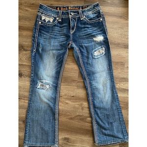 Rock Revival Alanis Boot Cut Sequin Patch Size 31